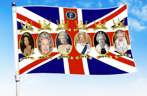 SPECIAL EDITION: 5'X3' Queen's Platinum Jubilee Flag
