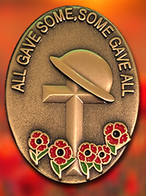 'ALL GAVE SOME, SOME GAVE ALL' Remembrance Badge